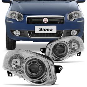 FAROL PALIO/SIENA/STRADA/WEEKEND FOCO DUPLO MASCARA CROMADA